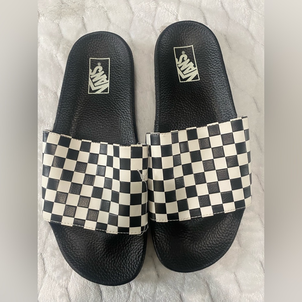 Vans Checkerboard Slides Men size 12
